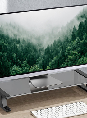 Clear Computer Monitor Stand Riser Multi Media Desktop Stand