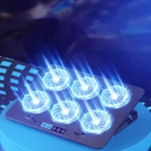 Laptop Cooler Cooling RGB Pad Gaming Quiet Fans