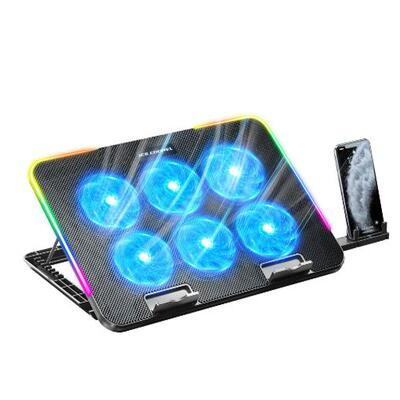 Upgarde Laptop Cooling Pad, RGB Lights Cooler Laptop Fan