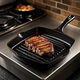Grill Spouts Pan Nonstick Griddle Pour Durable Skillet
