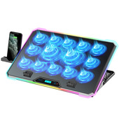 RGB Fans Cooling Pad Professional.Gaming Laptop