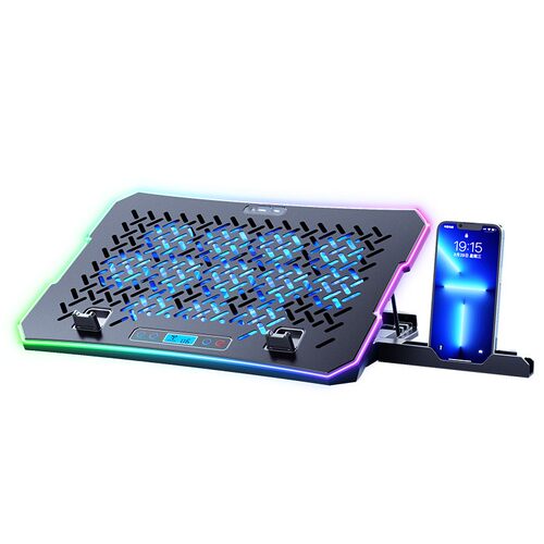 Laptop Cooling Pad with Quiet Fans Adjustable Angles
