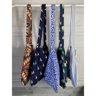 外贸清仓春夏大容量单肩挎包纯棉单肩emis包包手拎休闲帆布包