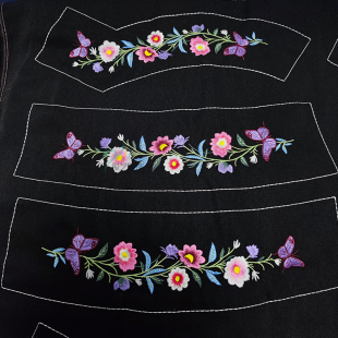 2025秋季新款刺绣花边绣花花片diy辅料新款少数民族风上衣托肩领