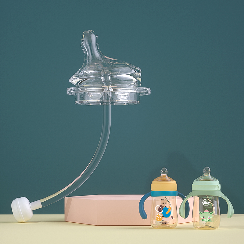 神气果果15度工学奶瓶仿母乳宝宝
