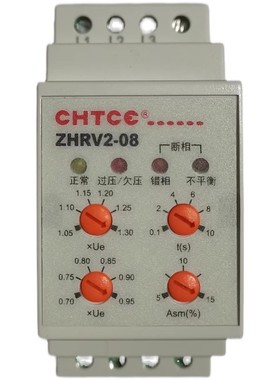 正品 CHTCC继电器 三相电压保护 ZHRV2-08/A380 相序器 CHTCE正鸿