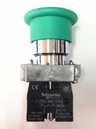 高品质 22mm金属蘑菇头按钮开关XB2-BC31C  ZB2-BE101C