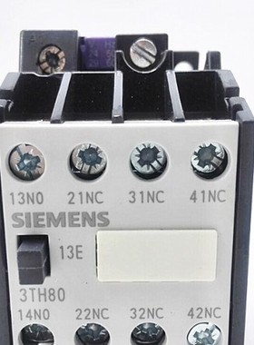 原装正品 西门子交流接触器 一开三闭 3TH80 13-OX 13E 110V/220V