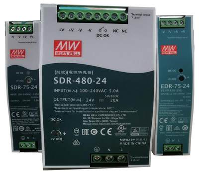 议价SDR-75-24导轨安装开关电源24v5A/SDR-240-24/SDR-75-24