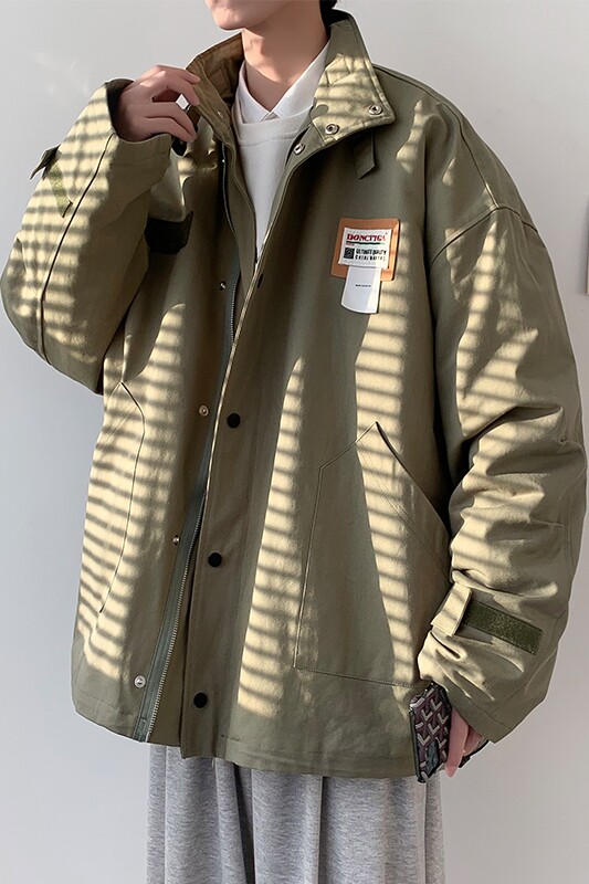 @港风工装潮牌棉服冬季新款双十二棉衣加厚外套上衣MY16P95,男装棉衣,电商A021A
