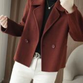 气质妈妈装 领时尚 外套女外套 2025爆板双面呢大衣外套西装 秋冬新款