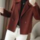 秋冬新款 外套女外套 气质妈妈装 2025爆板双面呢大衣外套西装 领时尚