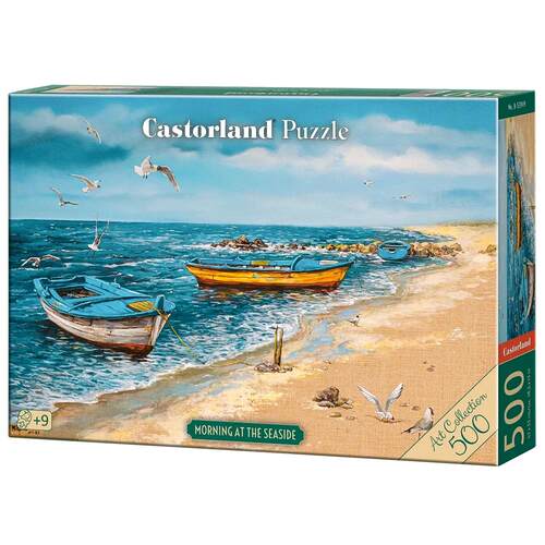新品Castorland巧思进口拼图500片 海边的早晨53919