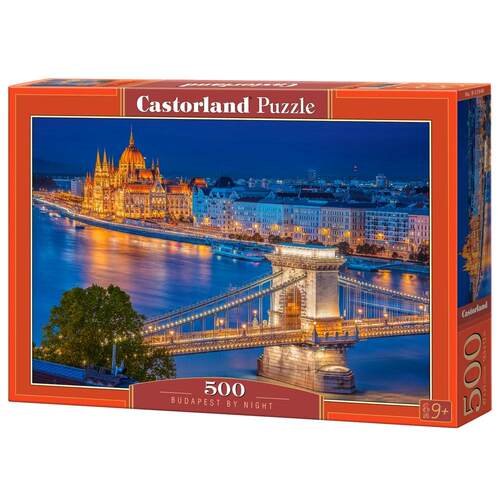 新品现货Castorland巧思进口拼图500片 夜晚的布达佩斯53940
