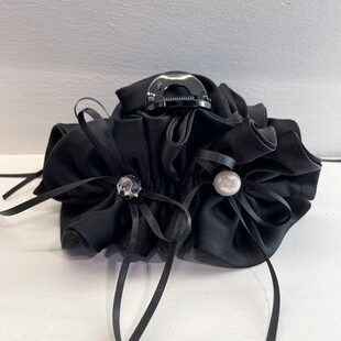 韩国超仙蝴蝶结抓夹女2025新款优雅气质后脑勺鲨鱼夹在逃公主发夹