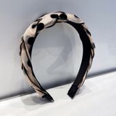 发箍2023年新款 甜美波点编织麻花头饰网红高级感减龄头箍发饰发卡