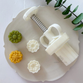 15g20g迷你向日葵中秋节月饼模具mini小太阳花绿豆糕山药糕手压模