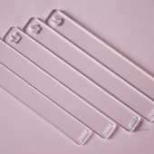 23456mm亚克力翻糖平衡尺短款 饼干厚度尺 软陶曲奇皮平整器工具