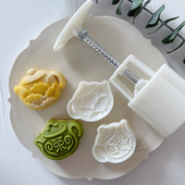 50g65g中式 水壶绿豆糕模具中秋节茶壶月饼模不粘馒头糕点手压工具