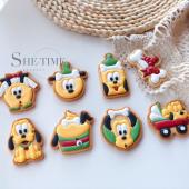 经典 she.time食光老师 卡通宠物狗布鲁托糖霜饼干模 视频教程
