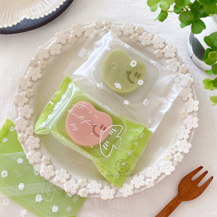 30g50g小清新绿豆糕机封袋飞鸟密封袋花朵月饼凤梨酥包装 糕点袋子