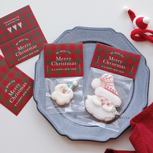 英伦风圣诞节饼干页眉烘焙装饰物