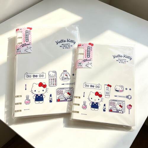 一正三丽鸥HelloKitty卡通A6B6活页笔记本可爱少女心记事本横线本