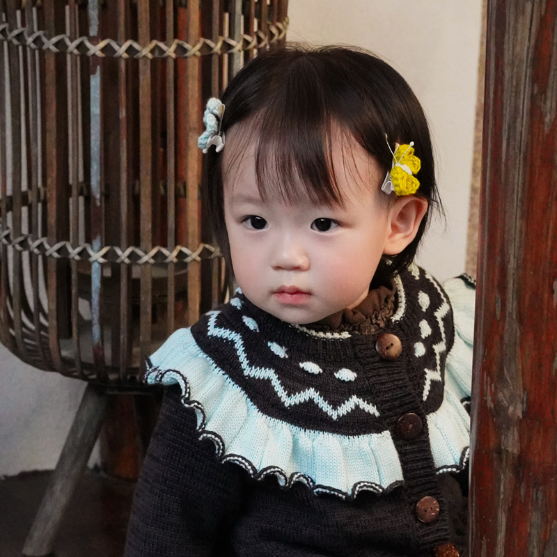 ZOYEMO女童手工蝴蝶发夹