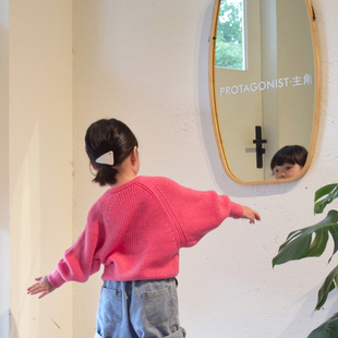 ZOYEMO巴素兰高饱和度四色套头毛衣蝙蝠袖纯色百搭