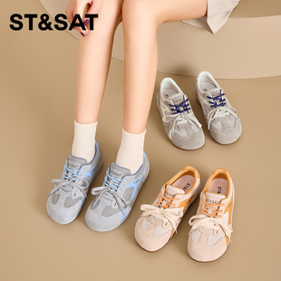 星期六2025春季新款舒适百搭软平底复古学生小众休闲运动板鞋正品