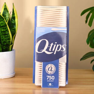 现货 美国Q-Tips双头棉花棒化妆棉棉签 725支一盒 宝宝可用