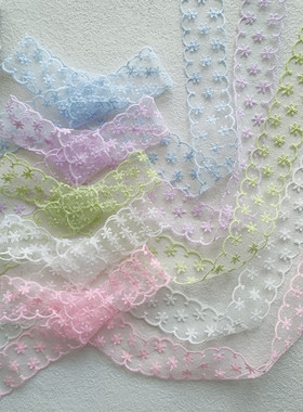 3.6cm彩色蕾丝花边手工diy