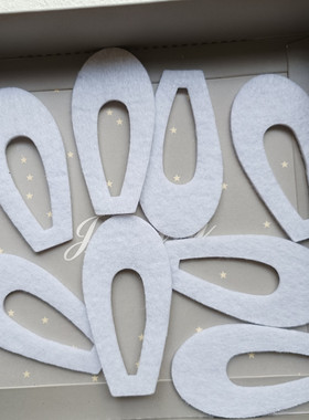 3mm厚不织布兔耳朵手工diy花灯宫灯装饰洛丽塔配饰材料配件F271