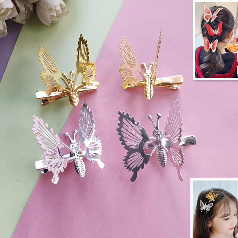 灵动颤动蝴蝶发夹发夹diy