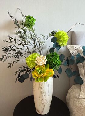 永生花永生花高级绣球感情人节斗南家居摆件情人草真花干花花束