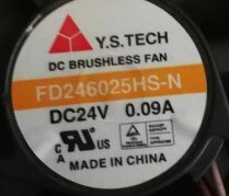 Y.S.TECH FD246025HS-N 6025 24V 0.09A平衡脚膨胀螺母雪域蛋