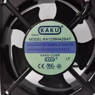 电焊机 全新卡固KAKU 12038机柜 220V 散热风扇风机 KA1238HA2SAT