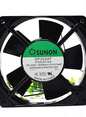SUNON建准DP203AT 2122LST.GN 220V-240V 12025工业散热风扇12厘