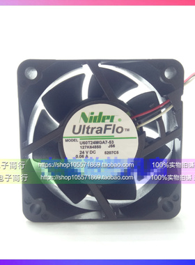原装正品NIDEC U60T24MGA7-53 24V 0.06A 6025 6CM变频器散热风扇