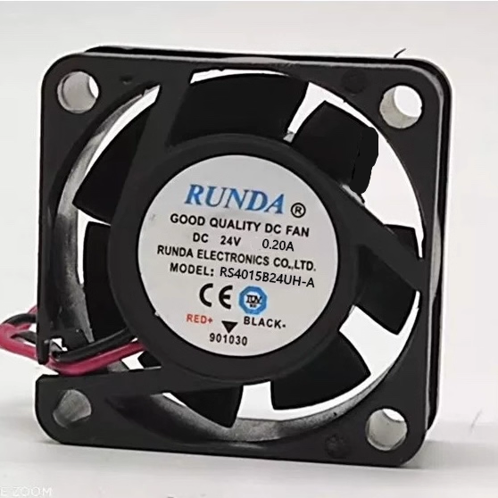 全新RUNDA RS4015B24UH-A DC 24V0.20A 4015 4厘米变速器散热风扇