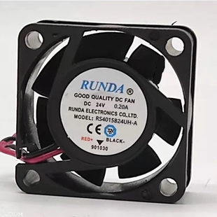 RS4015B24UH 4015 24V0.20A 4厘米变速器散热风扇 全新RUNDA