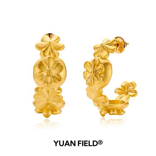 胡可的买手店【张婧仪同款】YUAN FIELD 生长系列 花束耳环 大号