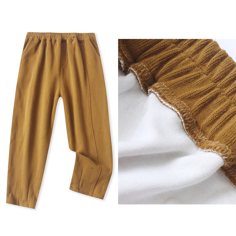 外贸日单女士休闲裤秋冬新款松紧腰宽松显瘦加绒小个子九分哈伦裤,女装/女士精品,休闲裤,淘宝优惠券,粉丝福利购,淘宝优惠卷