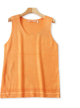 H8563外贸欧美女士针织马夹新款圆领套头无袖时尚宽松百搭背心