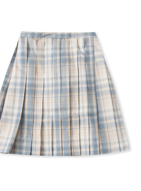 B4427外贸日单学院风小女生JK格裙2026新款高腰格子百褶裙短裙