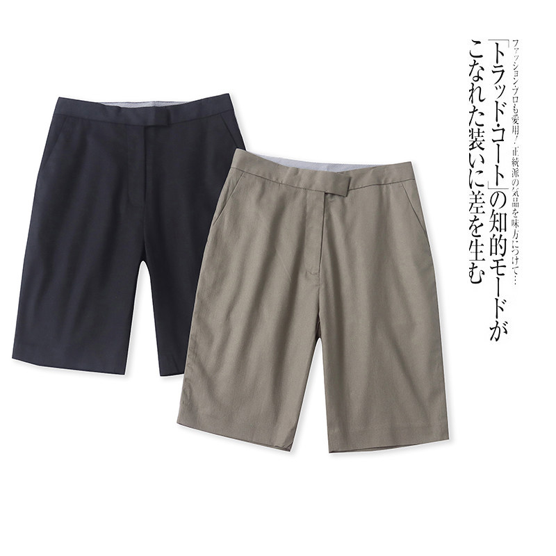 外贸日单女士休闲五分裤夏季新款高腰宽松显瘦时尚西装短裤 - 南通不二外贸服装批发出品