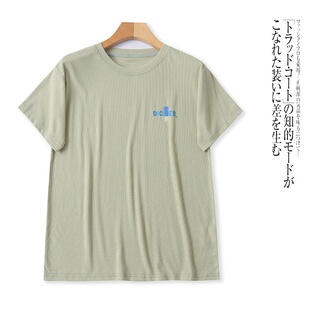 百搭T恤 圆领套头纯色字母修身 B5513外贸日单女士短袖 上衣春夏新款