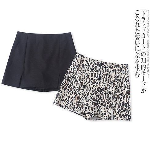 J9642外贸欧美女装包臀裙裤春夏新款高腰修身显瘦时尚阔腿短裤