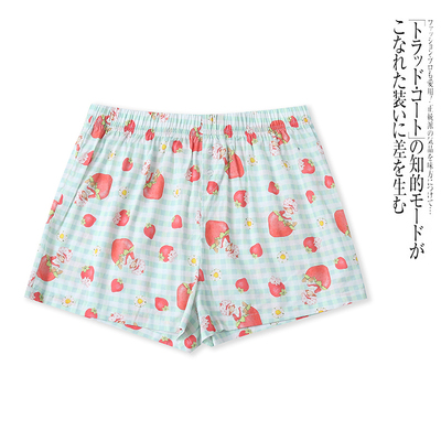 NN8518外贸欧美小女生卡通印花短裤夏季新款松紧腰减龄大码阔腿裤