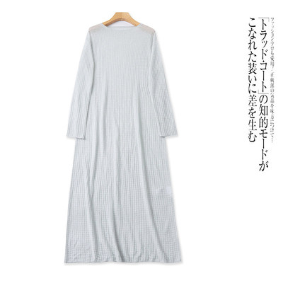 G7820外贸日单女士连衣裙新款圆领套头气质宽松显瘦薄款针织裙